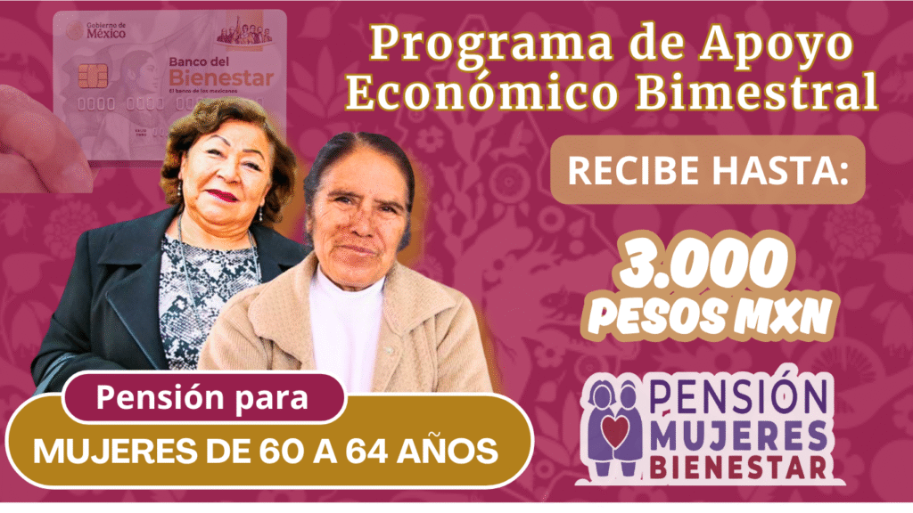Pensión para Mujeres de 60 a 64 años